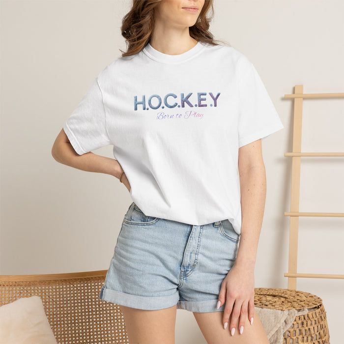 H.O.C.K.E.Y. Graphic T‑Shirt — Retro Script Hockey Fan Tee
