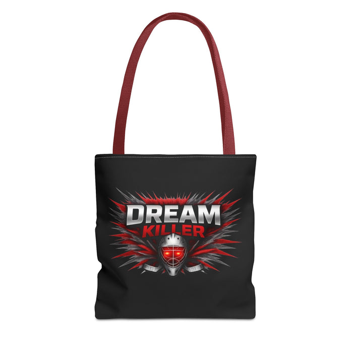 Dreamer Killer Hockey Goalie Tote Bag