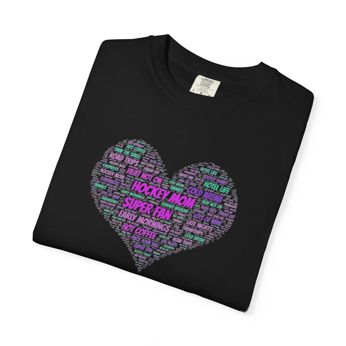 Heart Word Cloud T‑Shirt — LGBTQ+ Pride Love Typography Tee