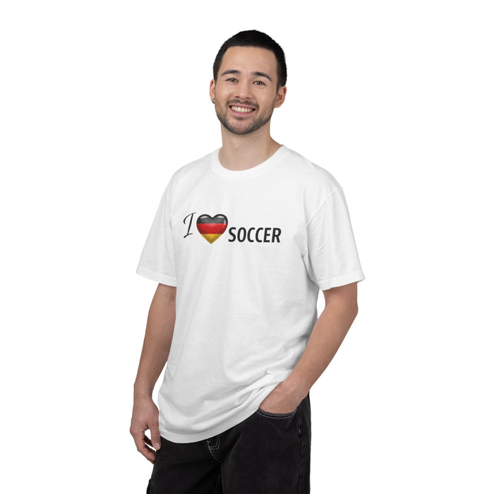 I Love Soccer T-Shirt — Heart Flag Germany Soccer Tee