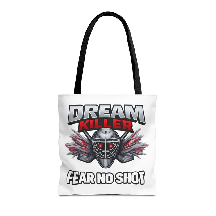 Dream Killer 'Fear No Shot' Hockey Goalie Tote Bag