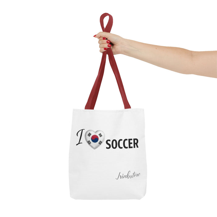 I Heart Korea Soccer Tote Bag — K- Soccer Fan Canvas Tote