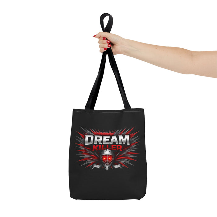 Dreamer Killer Hockey Goalie Tote Bag