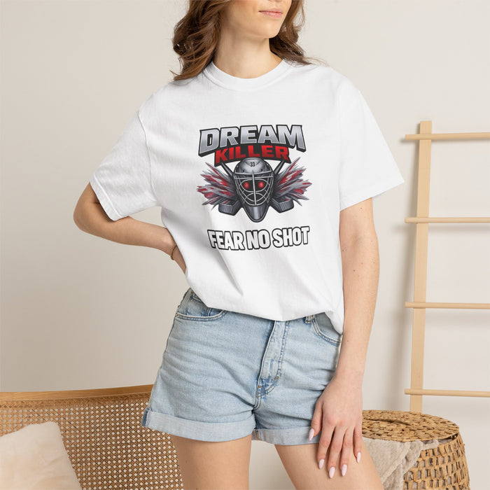 Dream Killer "Fear No Shot" T-Shirt — Hockey Mask Graphic Tee