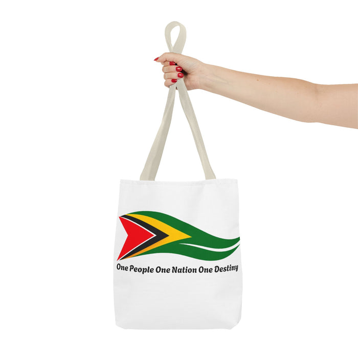 Guyana Flag Tote Bag — "One People One Nation One Destiny"