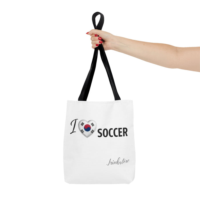 I Heart Korea Soccer Tote Bag — K- Soccer Fan Canvas Tote