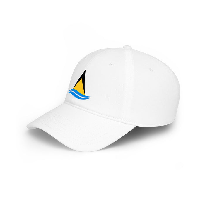 St. Lucia Flag Low-Profile Cotton Cap
