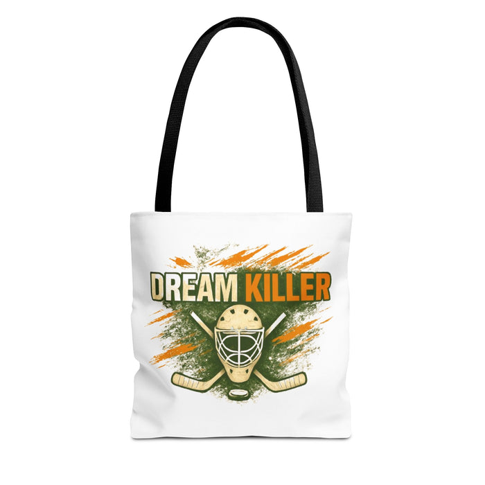 Hockey 'Dream Killer' Tote Bag – Goalie Mask & Sticks Sports Tote