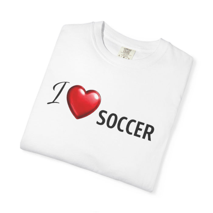 I Soccer T-Shirt — Heart Logo Soccer Tee for Fans & Players