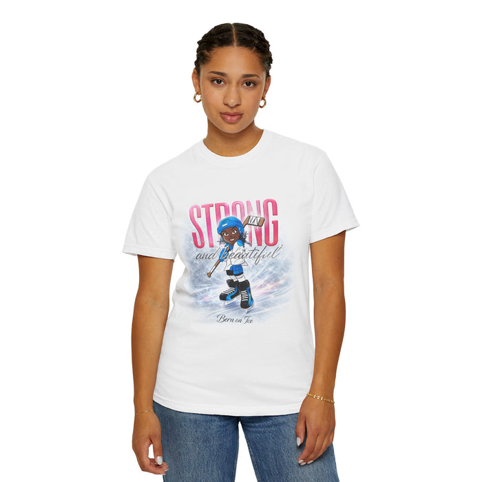 Strong and Beautiful Hockey Girl T-Shirt