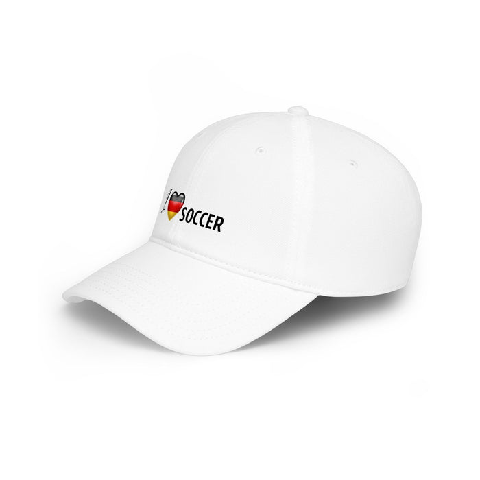 Germany Flag Heart 'I Love Soccer' Baseball Cap