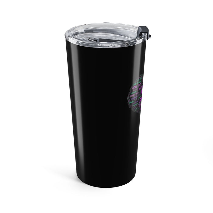 Hockey Mom 20oz Tumbler – Heart Word Cloud, Super Fan Travel Cup