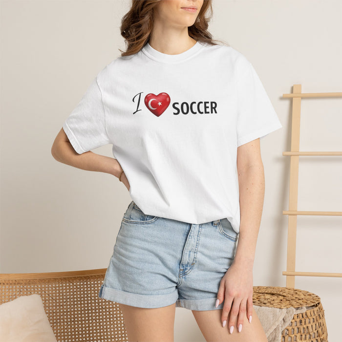 I Heart Soccer T-Shirt — Love Soccer Graphic Tee for Players & Fans