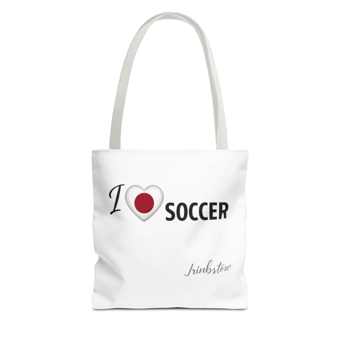I Love Soccer Tote Bag — Athletic Fan Canvas Tote for Players & Supporters