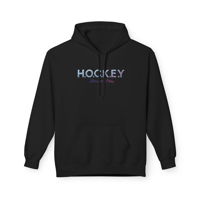Hockey Mom/Dad Hoodie – Pastel 'H.O.C.K.E.Y' Script Pullover